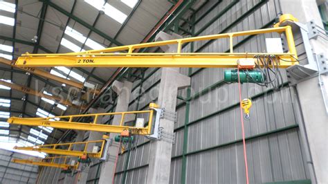 8 Sets of Wall Mounted Jib Crane Installed in Peru - Kuangshan Crane