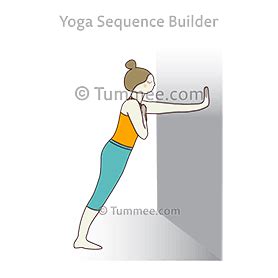 Plank Pose Wall Shoulder Taps Yoga (Phalakasana Wall Skandha Taps) | Yoga Sequences, Benefits ...