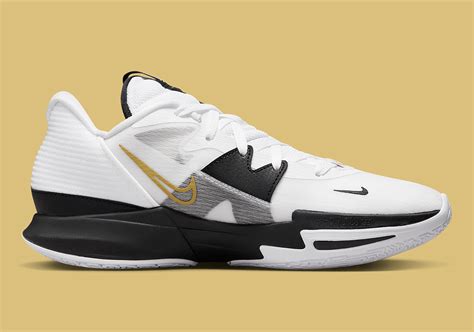 Nike Kyrie Low 5 White Metallic Gold Black DJ6012-101 - Soles Of Good