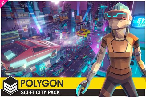 POLYGON Sci-Fi City - Low Poly 3D Art by Synty - Free Download | Dev Asset Collection