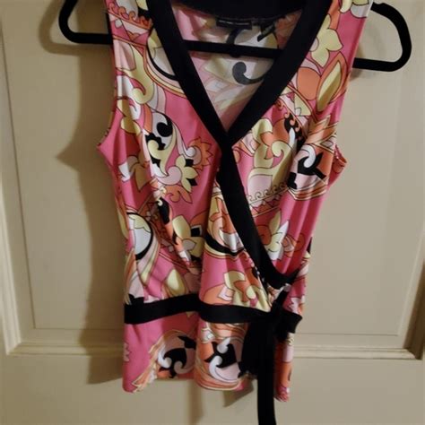 New York & Company | Tops | Ny Co Top Sz S Black And Pink | Poshmark