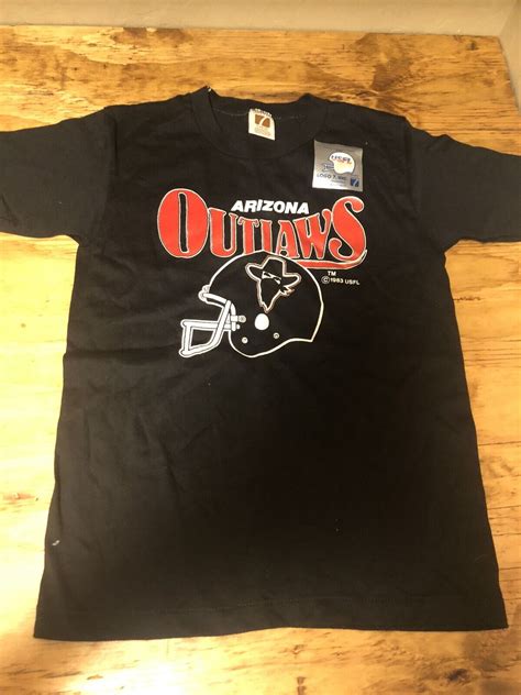 Vintage 1983 Arizona Outlaws USFL Single Stitch T-Shi… - Gem