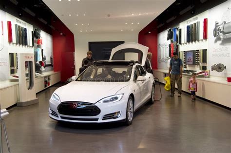 Tesla Electric Car Showroom Editorial Stock Photo - Image: 41988418