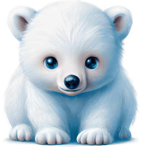 Polar Bear Clipart Sitting