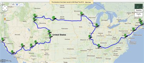 USA Road Trip Route Map – draft 1 – Swadeology