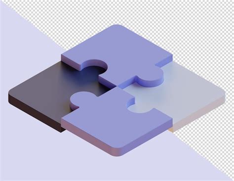 Premium PSD | 3d puzzle blocks