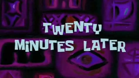 Twenty Minutes Later | SpongeBob Time Card #29 - YouTube