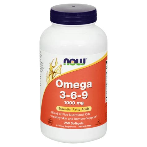 Now Omega 3-6-9 1000 mg Softgels - Shop Diet & Fitness at H-E-B