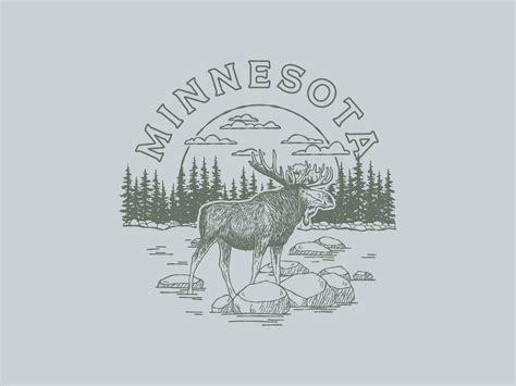 Minnesota Moose by Sarah Lumley on Dribbble