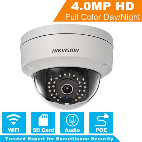 Original HIKVISION Wireless IP Camera WiFi 4MP POE Security IP Dome Camera for CCTV Surveillance ...