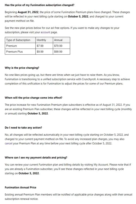 Funimation Increases Their Subscription Prices