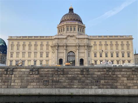 The reconstruction of Berlin Palace in Berlin Germany was recently ...