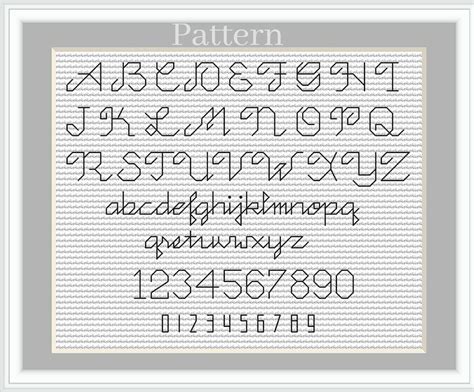 Backstitch Alphabet Cross Stitch Font Back Stitch Alphabet - Etsy Canada | Cross stitch fonts ...