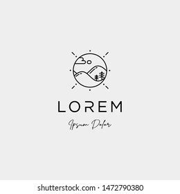 Landscape Logo Design Landscaping Company Stock Vector (Royalty Free ...