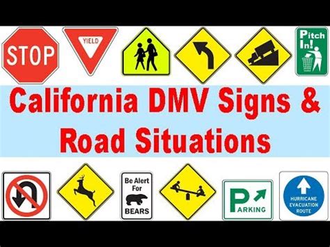 California Driving Test Road Signs