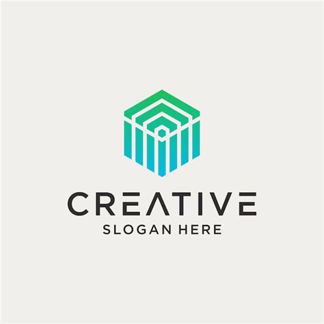 Premium Vector | Cube logo design