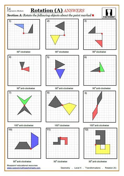 Identifying Angle Of Rotation Given Shapes