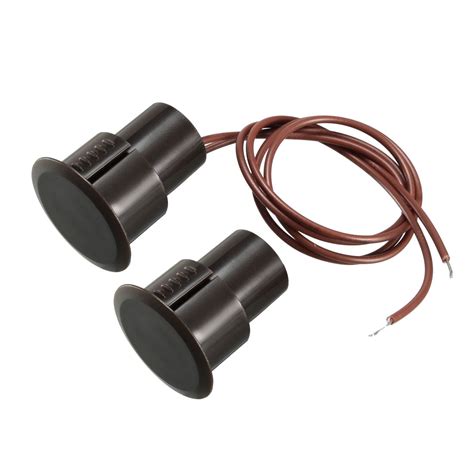 RC-36 NC Recessed Wired Door Contact Sensor Alarm Magnetic Reed Switch Brown - Walmart.com