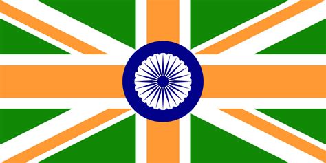 flag of the united kingdom as a british-indian flag : r/vexillology