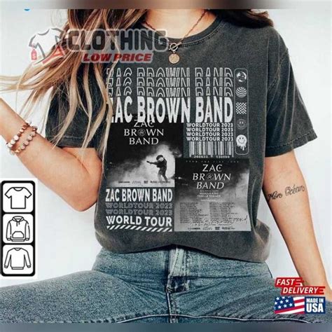 Zac Brown Band From The Fire Tour 2023 Unisex Hoodie Zac Brown Band ...