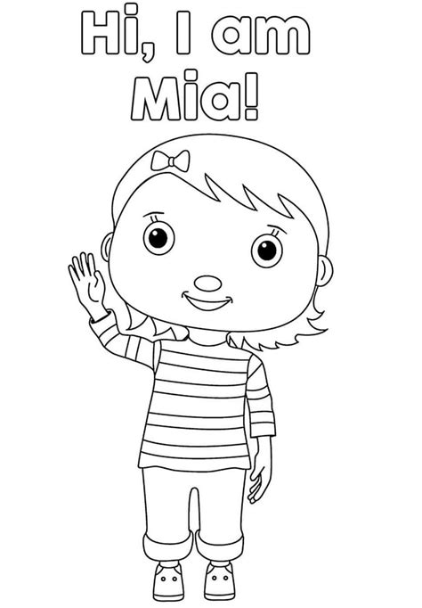 Lovely Mia Little Baby Bum Coloring Page - Free Printable Coloring ...