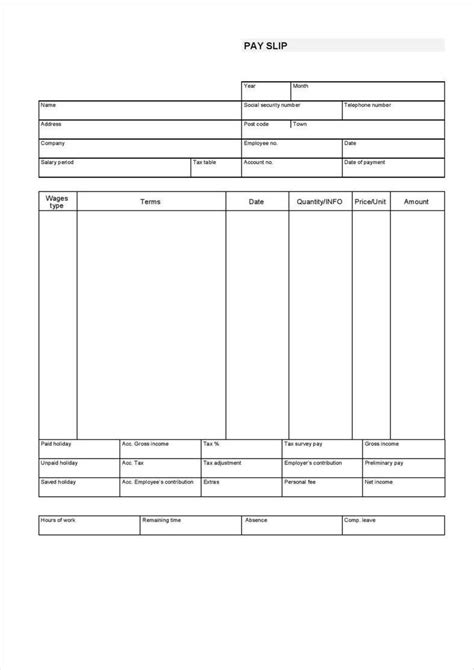 Adp Pay Stub Template Free - Free Printable Blank Check Stubs - Free Printable A To Z