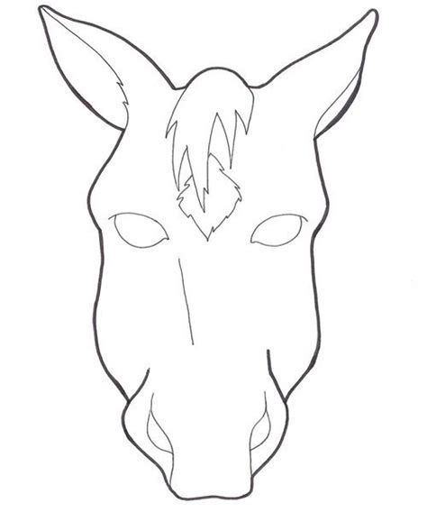 Horse Mask Template Printable - Printable Templates Free