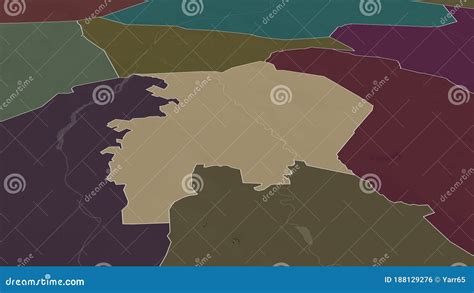 Al Jazirah, Sudan - Highlighted. Administrative Stock Illustration - Illustration of cartography ...