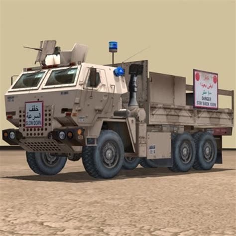 3d model m1078 cargo truck transport