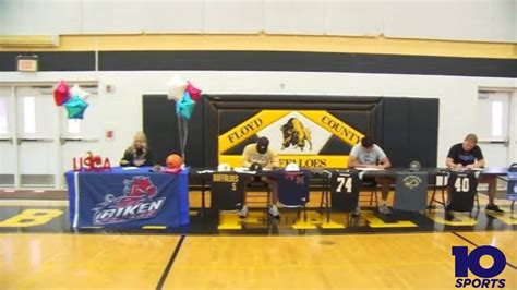 Floyd County adds four more seniors to list of athletes moving onto next level - YouTube