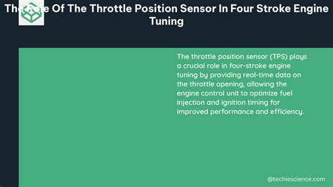 The Crucial Role of the Throttle Position Sensor in Four-Stroke Engine ...