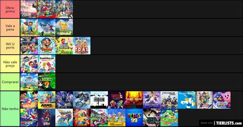 Nintendo Switch Exclusive Games Tier List Maker - TierLists.com