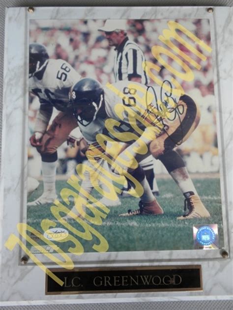 Pittsburgh Steelers LC Greenwood Mounted Autograph JSA - Etsy