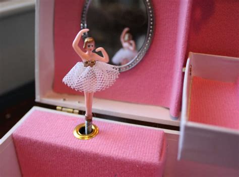 vintage ballerina music box pink - Google Search | Music box ballerina ...