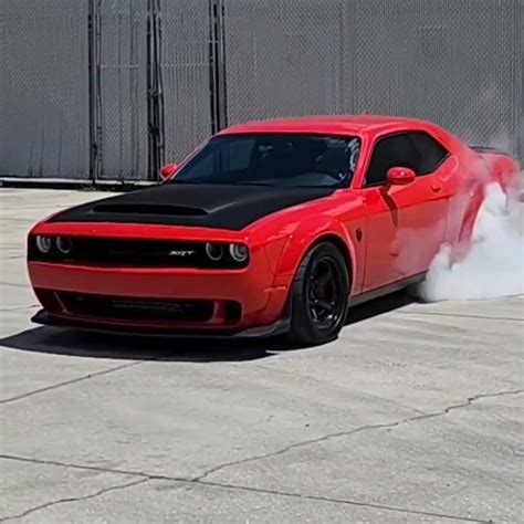 Dodge Demon Burnout Testing The Line Lock Feature #dodgedemon #dodge # ...