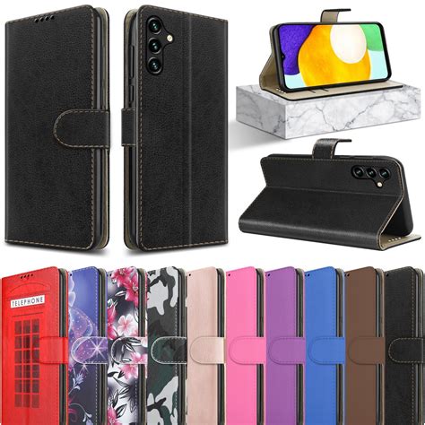 For Samsung Galaxy A04S Case, Leather Wallet Magnetic Flip Stand Phone Cover | eBay