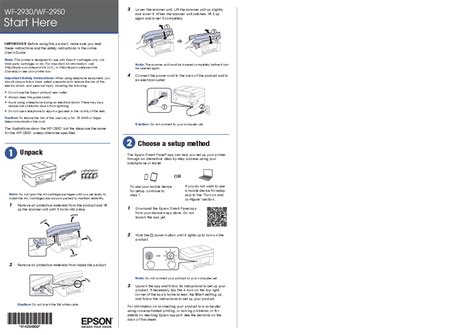 Epson WorkForce WF-2950 Setup Guide for All-in-One Printers