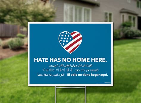 Hate Has No Home Here Yard Signs // 2-sided // Protest Sign // - Etsy