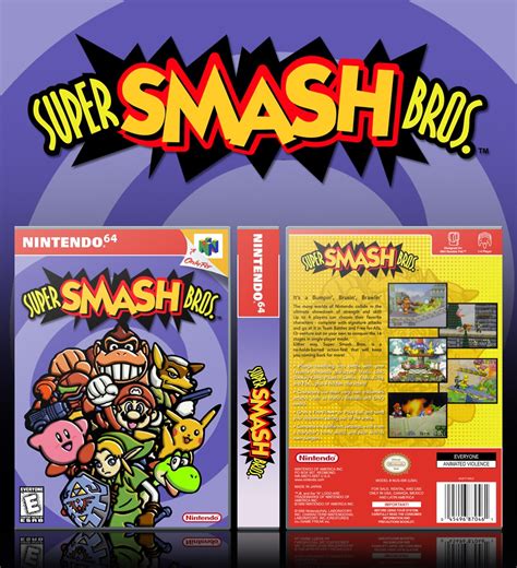 Super Smash Bros. Nintendo 64 Box Art Cover by Solid Romi