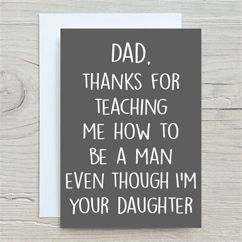 Funny Fathers Day Cards From Daughter - Etsy