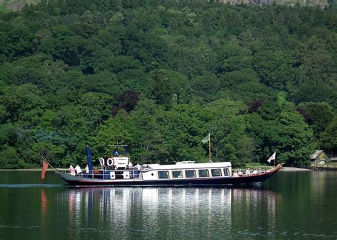 "Steam Yacht Gondola, Coniston Water, Lake District National Park, Cumbria, UK" by Philip ...