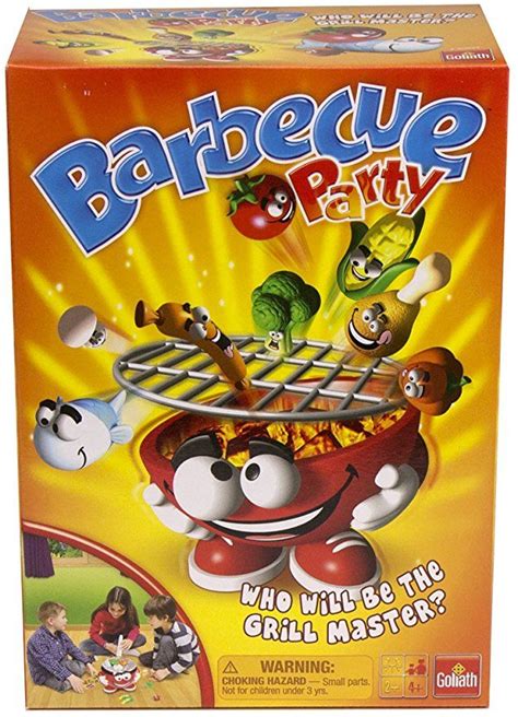 Barbecue Party Game -- Put Food on the BBQ Grill Before it Goes Flying ...