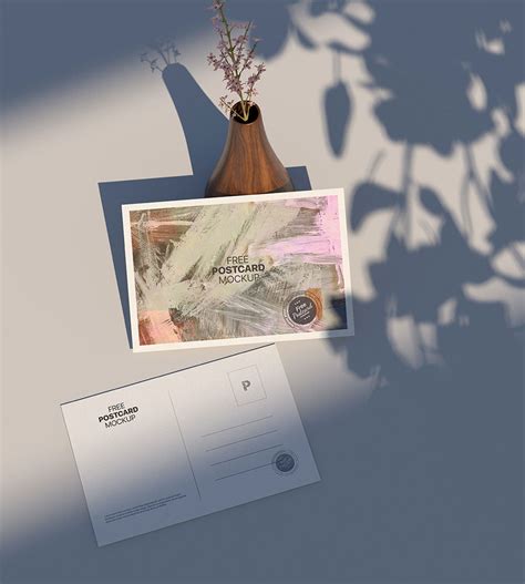 Free Postcard Mockup PSD | Mockuptree