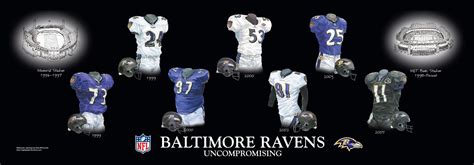 The Baltimore Ravens and their colorful uniform history – a video | Heritage Uniforms and ...