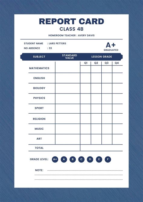 Free Printable Report Cards For Teachers - Printable Templates Free