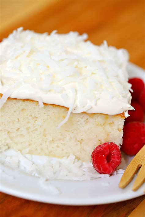 Easy Coconut Cream Cake Recipe - Yummy Healthy Easy