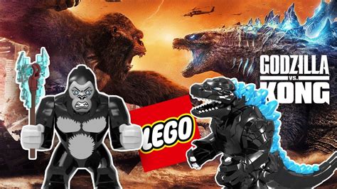 KingKong Lego brick mini figure Godzilla vs Kong Lego Set Godzilla Lego brick figure ゴジラ レゴ コング ...