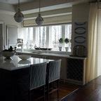 Dark stain Maple hardwood floor - Contemporary - Kitchen - Calgary - by ...