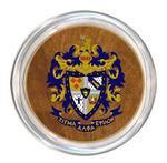 C1905 - Sigma Alpha Epsilon Crest on Wood Grain Coaster