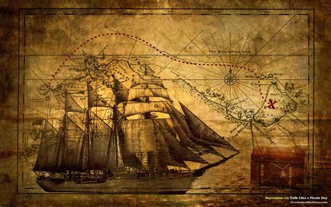 Pirate Ship Wallpapers | World map wallpaper, Map wallpaper, Historical ...